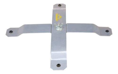 SUPORTE PARA REFLETOR PE DE GALINHA GRANDE PRATA VOLTSHOW