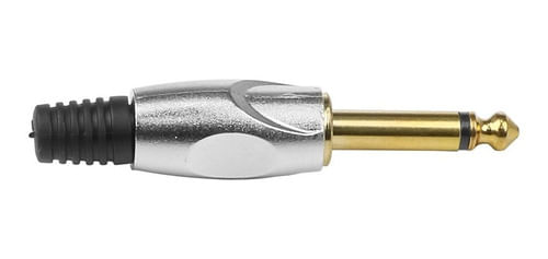 PLUG P10 MONO CORPO EM LIGA DE ZINCO COBRE BANHADO OURO 24K 641593 MXT