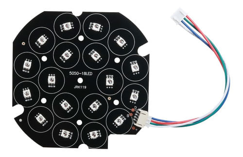 PLACA DE LED PARA REPOSIÇÃO COM 18 LEDS 3W RGB TRI LED MINI SLIM PAR LUMINOS