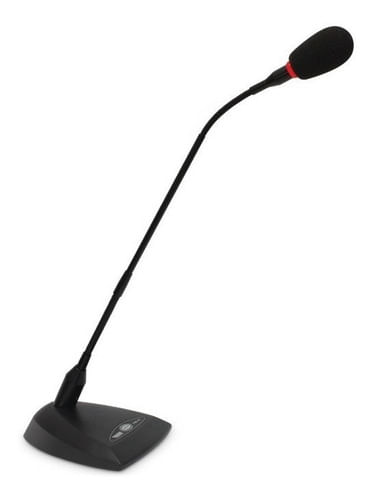MICROFONE DE MESA COM FIO GOOSENECK COM PHANTON 50CM FNK 10 NOVIK