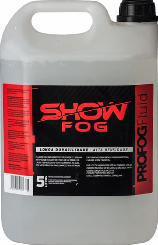 LIQUIDO FUMAÇA 5 LITROS TROPICAL LINHA PRO SHOW FOG