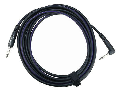 CABO DE INSTRUMENTO MONO P10 MACHO X P10 MACHO CACHIMBO 4,57M ROXO TARJADO IF15LXR-TR IRON FLEX SERI