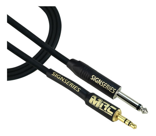 CABO SINAL MONO P10 MACHO X P2 MACHO STEREO 3,05M SG05N-10 DJ SERIES MAC CABOS