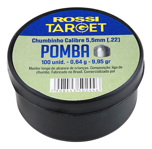 CHUMBINHO 5,5MM 100UN TARGET POMBA ROSSI