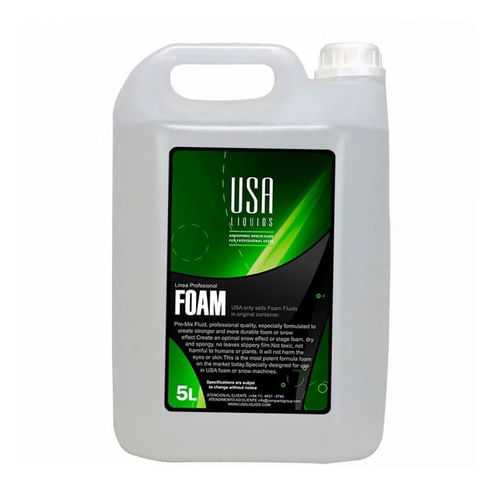 LIQUIDO PARA MAQUINA DE NEVE 5 LITROS FOAM FLUID USA