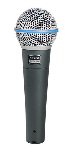 MICROFONE DE FIO E MAO DINAMICO PROFISSIONAL BETA 58A SHURE