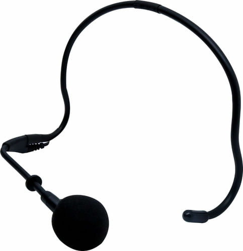 MICROFONE COM FIO HEADSET AURICULAR P2/P10 PRETO HM20 YOGA