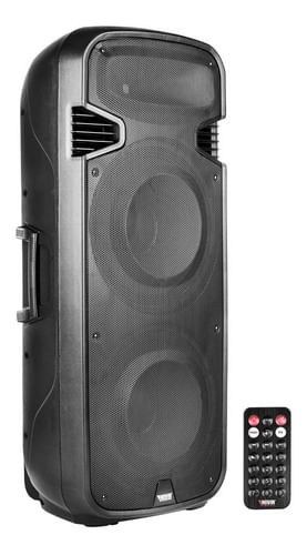 CAIXA DE SOM ATIVA 2 FALANTES 15 POLEGADAS 450W USB BLUETOOTH EVOD-BRAVERY 215 NOVIK