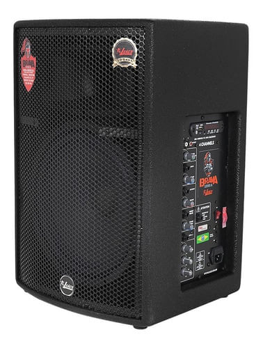 CAIXA DE SOM ATIVA 12 POLEGADAS 250W COM BLUETOOTH USB BRAVA 1200A LEACS