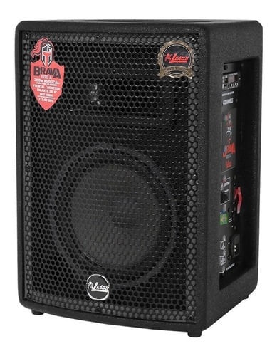 CAIXA DE SOM ATIVA 8 POLEGADAS 150W COM BLUETOOTH USB BRAVA 800A LEACS