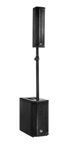 CAIXA DE SOM ATIVA 700W 4 FALANTES DE 4 POLEGADAS COM SUB SISTEMA VERTICAL ARRAY BIVOLT SYSTEM PACK