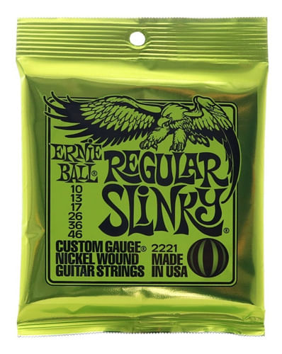 CORDA DE NIQUEL 010 PARA GUITARRA REGULAR SLINKY P02221 ERNIE BALL