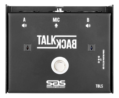 PEDAL TALK BACK PARA MICROFONE SEM TRAVA E LED TBLS SAS