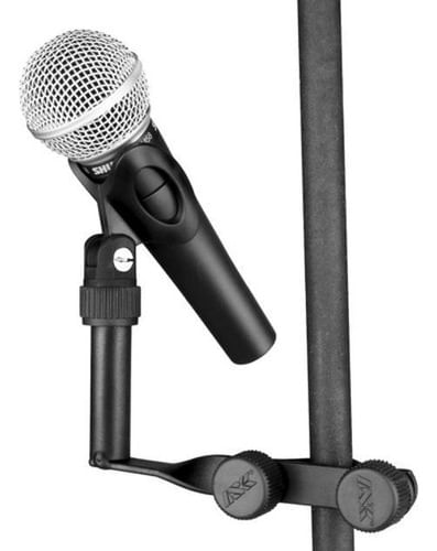 SUPORTE CLAMP MULTIFUNCIONAL PARA MICROFONE PRETO C7 ASK