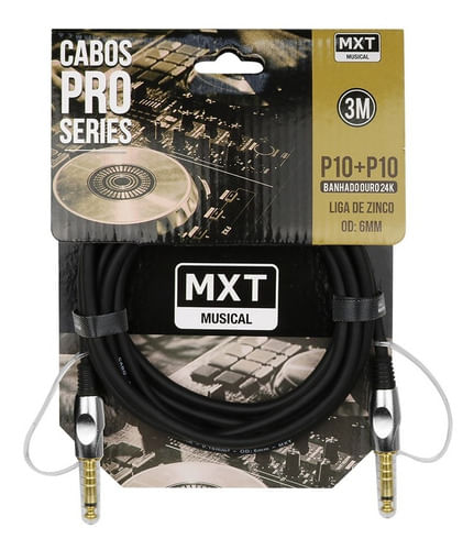 CABO INSTRUMENTO PRO SERIES MONO P10 MACHO X P10 MACHO 6MM 3 METROS 81102 MXT