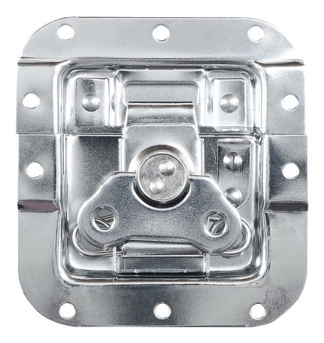 FECHO BORBOLETA MEDIO CROMADO COM PORTA CADEADO LU-F09 LUMINOS