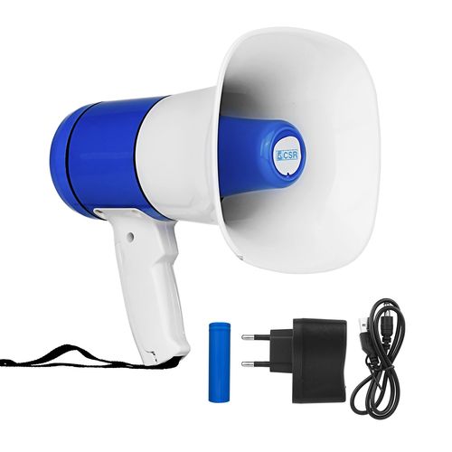 MEGAFONE COM MICROFONE DE MAO 30W COM MP3 E GRAVACAO NT400 CSR