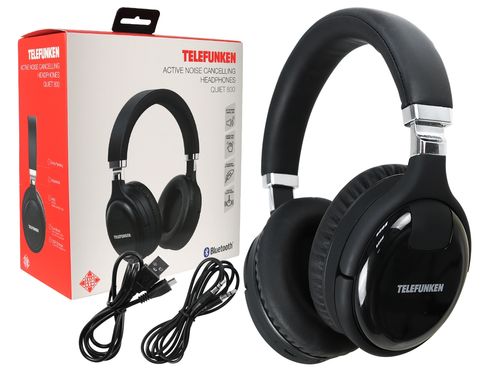 FONE DE OUVIDO BLUETOOTH COM CANCELAMENTO DE RUIDO PRETO H800 ANC TELEFUNKEN