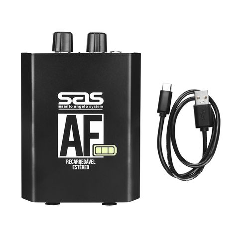 AMPLIFICADOR DE FONE 1 CANAL STEREO RECARREGAVEL AFR SANTO ANGELO