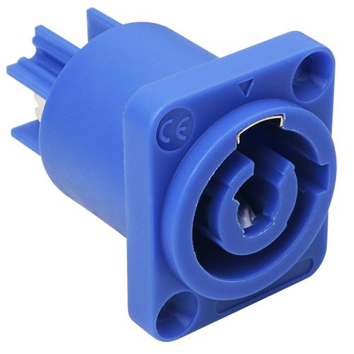 CONECTOR POWERCON IN 3 VIAS FEMEA QUADRADO PAINEL AZUL MXT