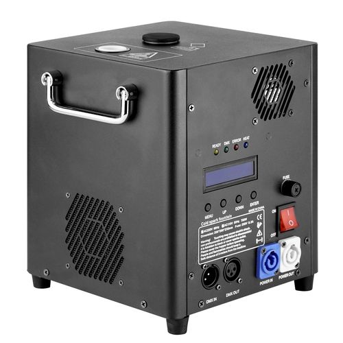 MAQUINA DE FOGO FRIO TIPO FAISCA SPARK MACHINE 1 SAIDA DMX SP-700 SKYPIX