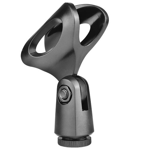 SUPORTE PARA MICROFONE TIPO CACHIMBO LC-02 REDONDO PRETO LUMINOS