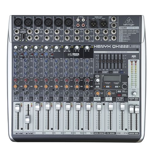 MESA DE SOM 12 CANAIS XENYX USB BIVOLT QX1222USB BEHRINGER
