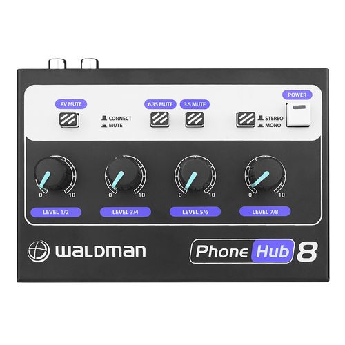 AMPLIFICADOR DE FONE 8 CANAIS PHONE HUB 8 PH-8 WALDMAN