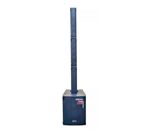 CAIXA DE SOM ATIVA 250W BLUETOOTH 12 POLEGADAS COM SISTEMA VERTICAL ARRAY EIFFEL 250 SOUNDVOICE