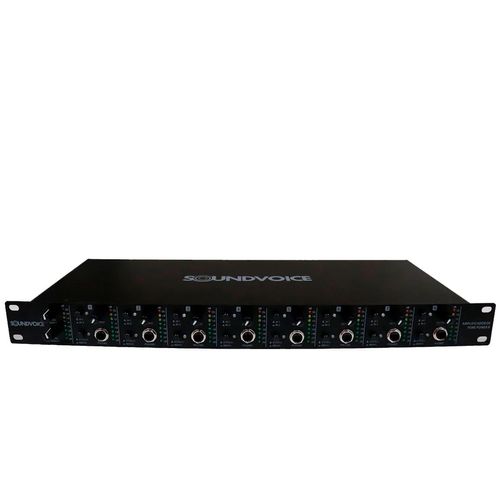 AMPLIFICADOR DE FONE POWERPLAY 8 SAIDAS POWER 8 SOUNDVOICE