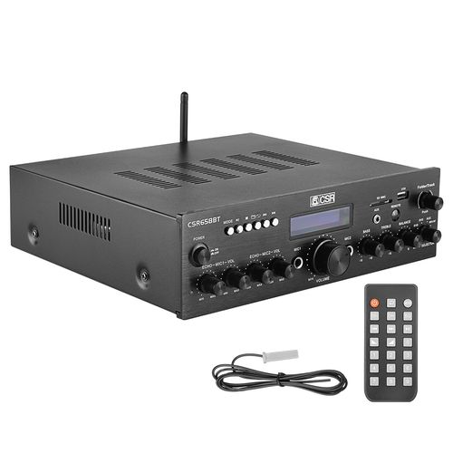 AMPLIFICADOR DE POTENCIA PARA SOM AMBIENTE 2 CANAIS BIVOLT 658BT CSR