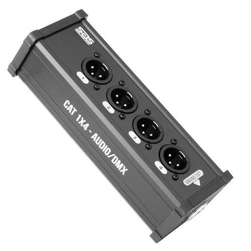 MEDUSA 4 CANAIS XLR MACHO PAINEL X RJ45 CAT 1X4 PAINEL MACHO SAS