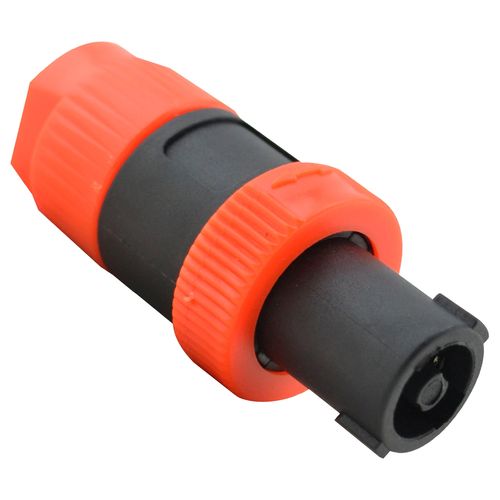 CONECTOR SPEAKON MACHO LINHA 4 VIAS LARANJA TOZZ