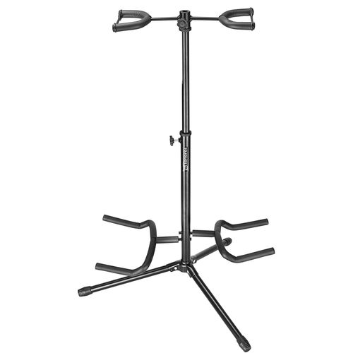 SUPORTE PARA 2 INSTRUMENTOS DE CORDA DE PISO COM REGULAGEM DE ALTURA S-02G SONOROS