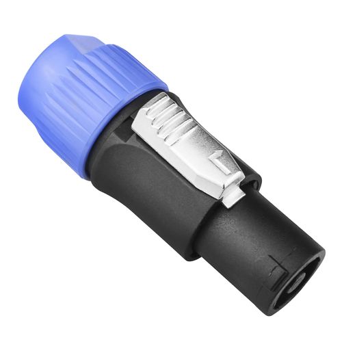 CONECTOR SPEAKON MACHO LINHA 4 VIAS AZUL RP031 ROXTONE