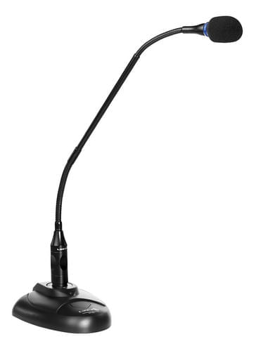 MICROFONE DE MESA COM FIO GOOSENECK 48CM HASTE FLEXIVEL CN248H LYCO