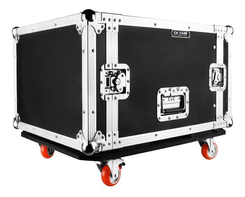 CASE PARA RACK DE POTENCIA 8U COM RODAS PROFISSIONAL CAPCASE