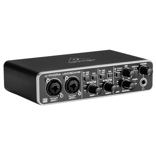 Interface de Audio USB 4 Canais UMC204HD Behringer