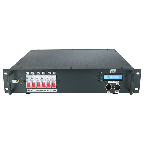 RACK DIMMER 6 CANAIS 4000W POR CANAL 220V DX2011 MPL