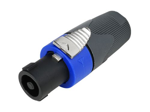 CONECTOR SPEAKON MACHO LINHA 4 VIAS CLASSE A TIPO NEUTRIK PRATT