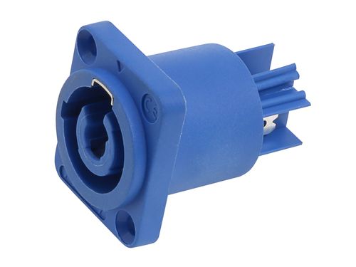 CONECTOR POWERCON IN 3 VIAS FEMEA QUADRADO PAINEL AZUL PRATT