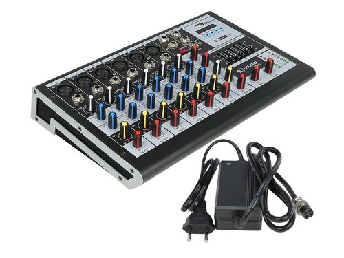MESA DE SOM 8 CANAIS BLUETOOTH MS80 BIVOLT K-AUDIO