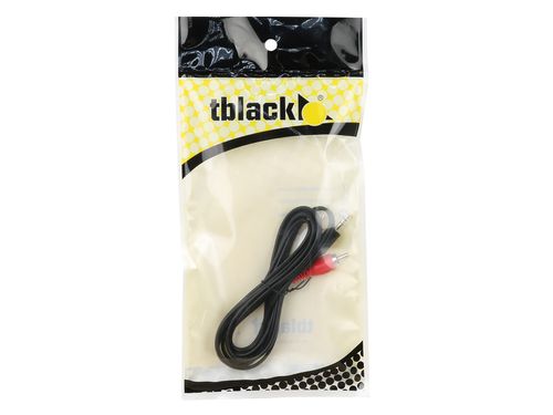 CABO P2 STEREO X 2 RCA PLUS 1,5M 11365 TBLACK
