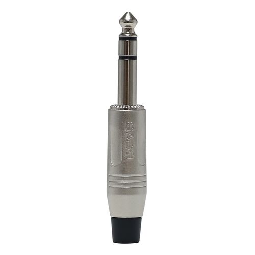 PLUG P10 STEREO NIQUELADO COM MOLA SA2X