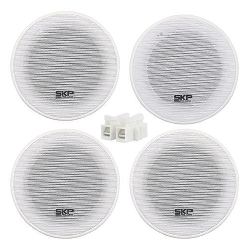 KIT ARANDELA SOM AMBIENTE ATIVA E PASSIVA 160W BLUETOOTH PRO AUDIO INSTALL KIT X4 SKP