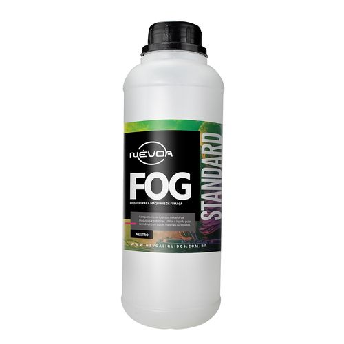 LIQUIDO PARA MAQUINA DE FUMAÇA 1 LITRO FOG LINHA STANDARD NEUTRO NEVOA