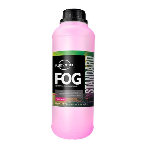 LIQUIDO PARA MAQUINA DE FUMAÇA 1 LITRO FOG LINHA STANDARD TUTTI-FRUTTI NEVOA
