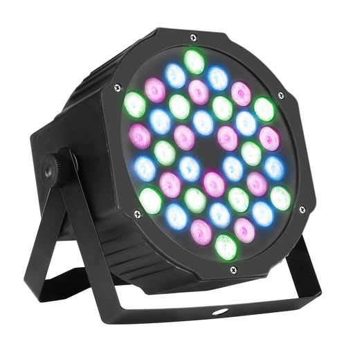REFLETOR LED PAR 36 LEDS 1W RGB SLIM PAR 36 LUMINOS