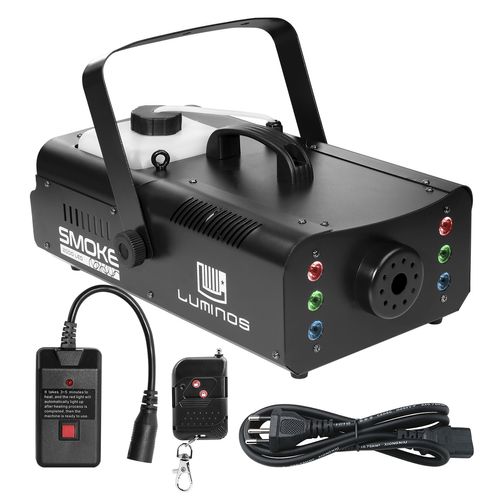 MAQUINA DE FUMAÇA 2000W 220V COM LED RGB CONTROLE SEM FIO SMOKE 2000 LED LUMINOS