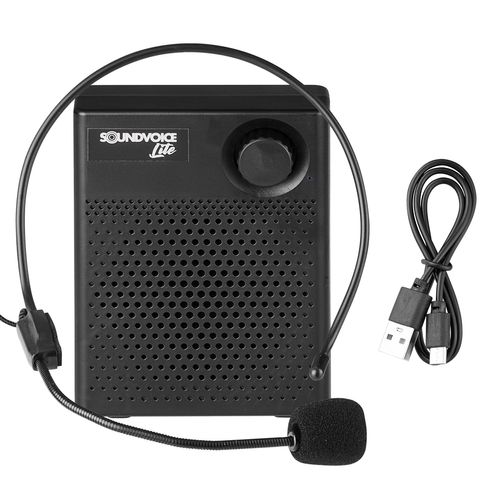 MICROFONE COM FIO HEADSET COM SISTEMA DE AUDIO PRETO AVP-105 SOUNDVOICE